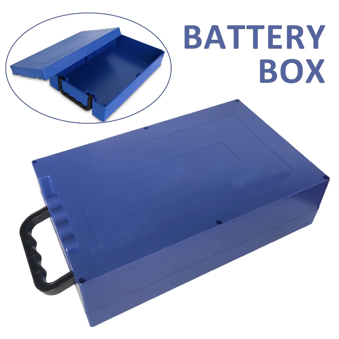 

48V20A Blue Electric Vehicle Battery Box Durable 18650 Lithium Batteries Boxs Waterproof Handle Electric Vehicle Case