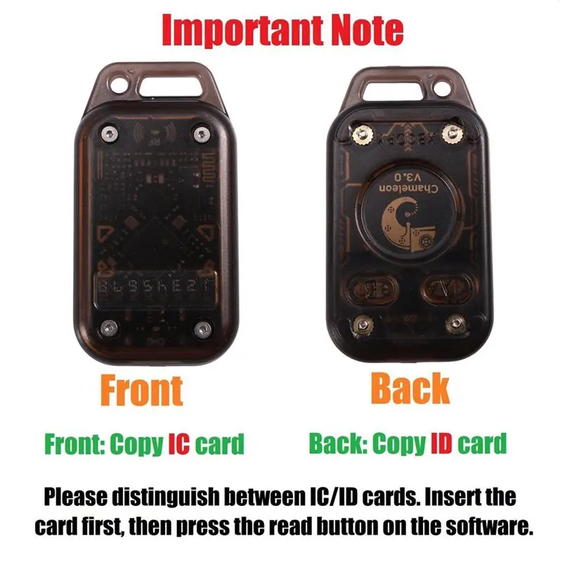 AS95-Chameleon V3.0 RFID 스마트 칩 리더 스마트 카드 에뮬레이터 ID IC 125Khz 13.56Mhz 태그 복사기 리더기 + 5XUID 카드