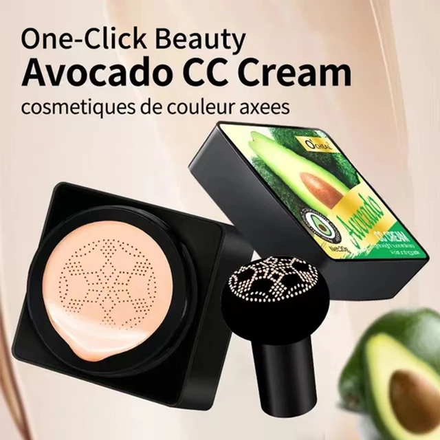 Air Cushion CC Cream Mushroom Head Puff Moisturizer Concealer Brightening BB Cream Waterproof Face Base Beauty Makeup Cosmetics 2