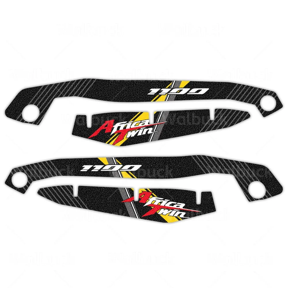 Motocross Frosted Handguard Deflectors with Protective Sticker Decorations