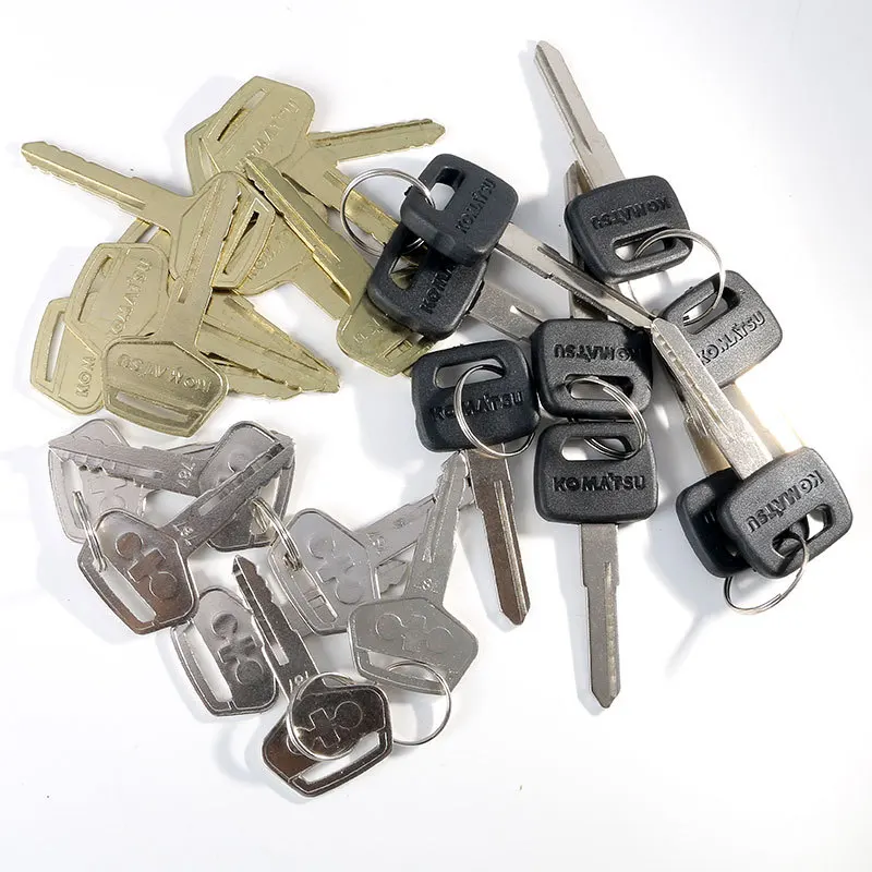 Komatsu excavator key original 3/5/6-7-8 universal ignition key 3PCS