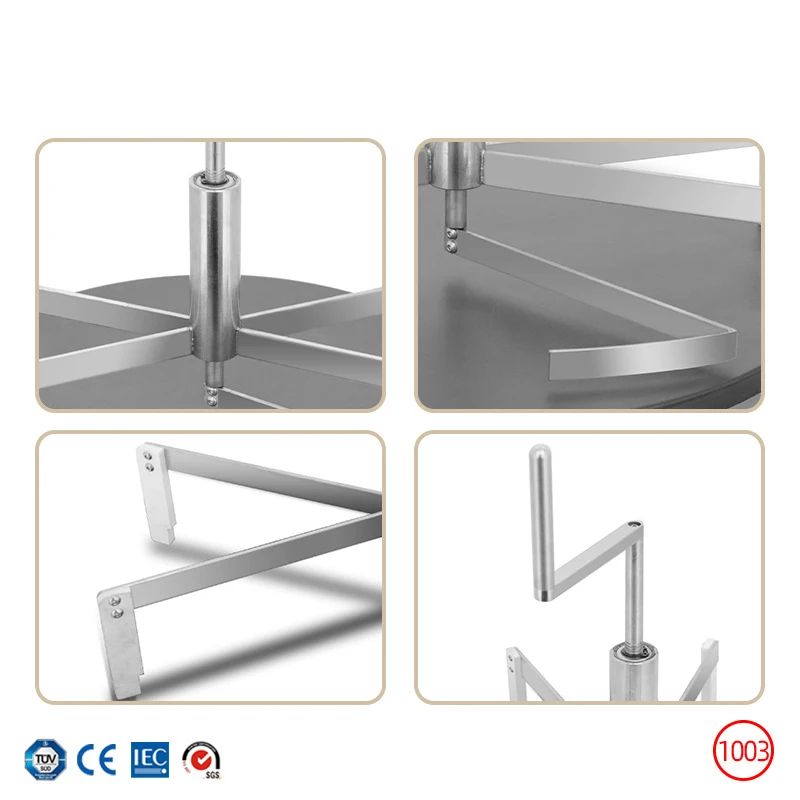 Pancake oven rotating shaft Commercial pancake former Shandong pancake batter scraper Keri rotary forming scraper