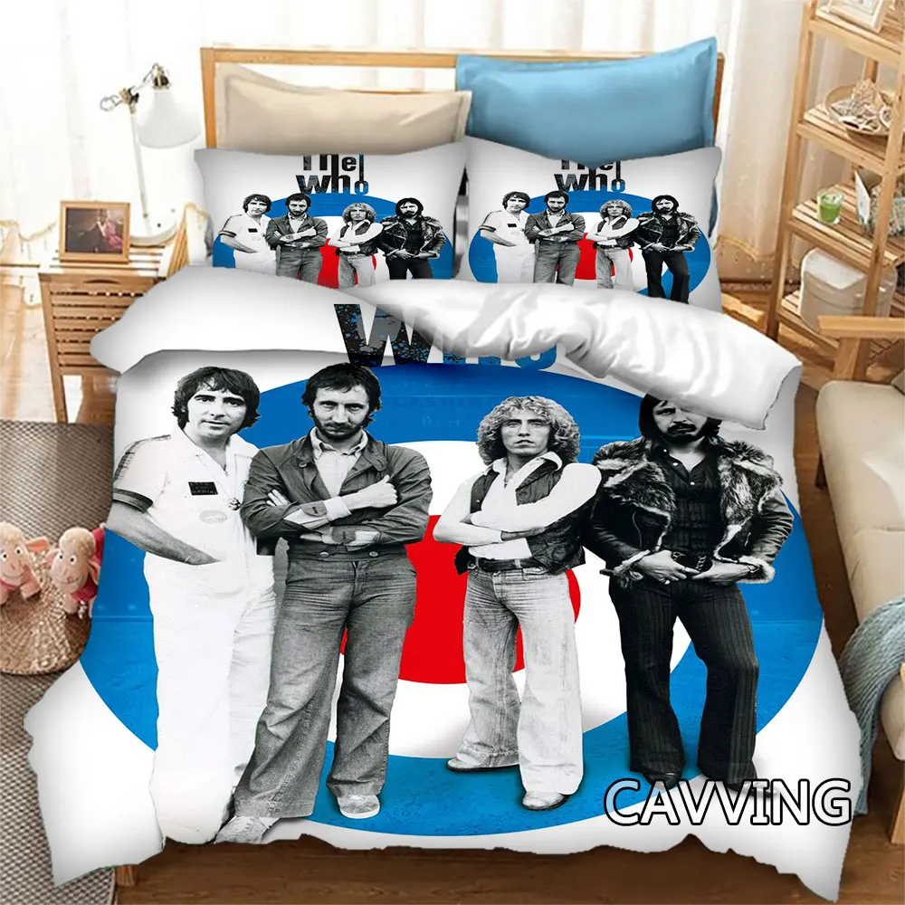 

THE WHO BAND 3D Bedding Set Duvet Covers & Pillow Cases Comforter Quilt Cover Home Textile (US/EU/AU Sizes) K02