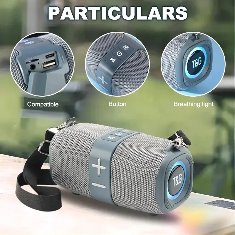 TG667 Outdoor Protable Wireless Bluetooth Speaker Dual 5.3 Subwoofer With...