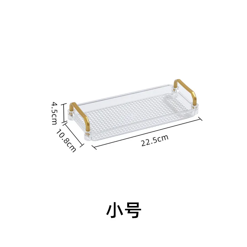 Rectangular Storage Tray Home Living Room Coffee Table Tea Cup Storage Plate Acrylic Tray Aromatherapy Organizer Home Decor