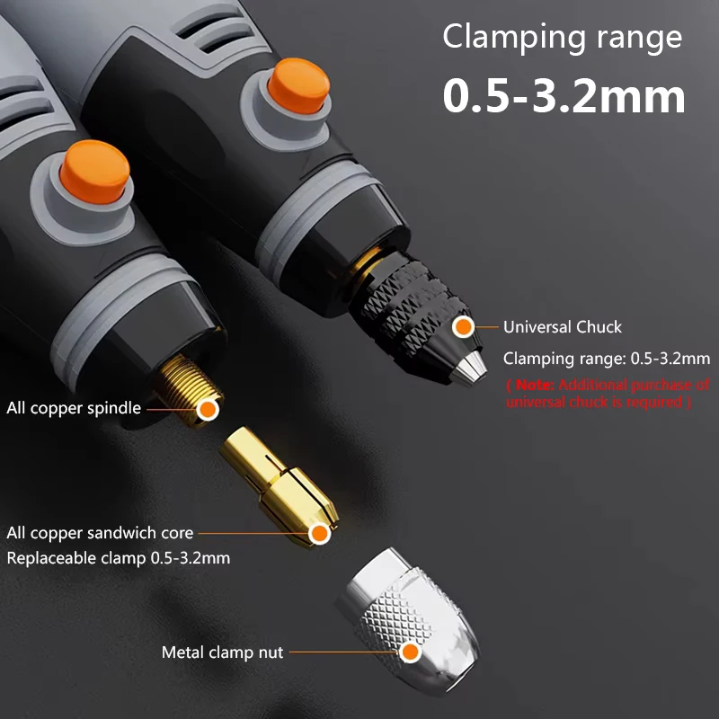 Cordless Rotary Tool Mini Drill Engraving Pen Electric 3 Speed