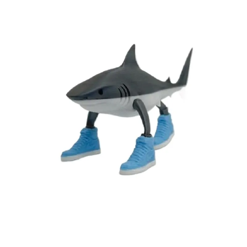 サメの置物 サメの置物 Tungtungsahur フィギュアデスクトップ装飾関節式