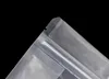 50pcs 3D Stand up Plastic Ziplock Storage Bag Clear Window Coffee Beans Sugar Snack Biscuit Nuts Beans Gifts Packaging Pouches 3