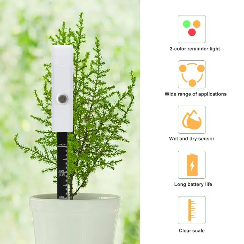Soil Moisture Detector Succulent Planting Water Shortage Flashing Light