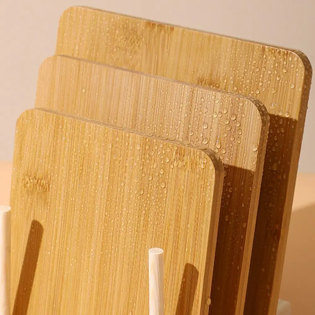 15/17/19cm Wooden Coaster Polished Flexible Anti-scalding Easy To Clean Hot Beverage Coffee Drinking Cup Pad Desktop Decor