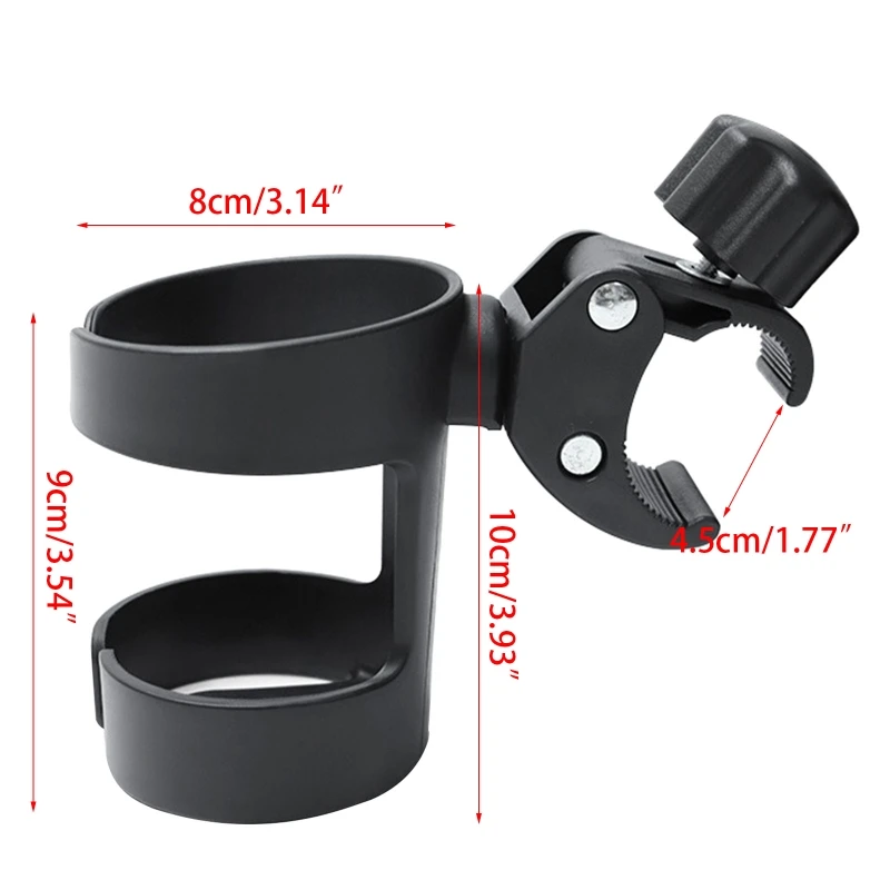 Stroller Cup Holder Bike Cup Holder for Pushchair Phone Holder Milk Bottle Support Anti Slip Design Rack Universal Wheelchair