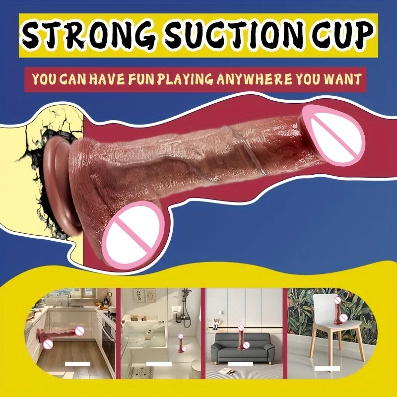 Super Realistic Dildo Dick Double Penetration Anal Plug Sexy Adult Female Vagina G-spot Stimulator Consolador Sex Toys for Women