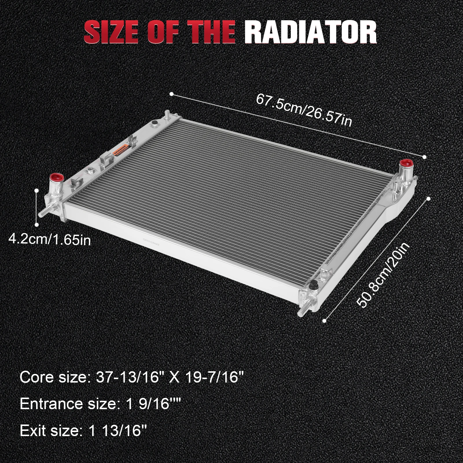 All Aluminum Radiator Cooling Radiator for Chevrolet Captiva Sport 2008-2015