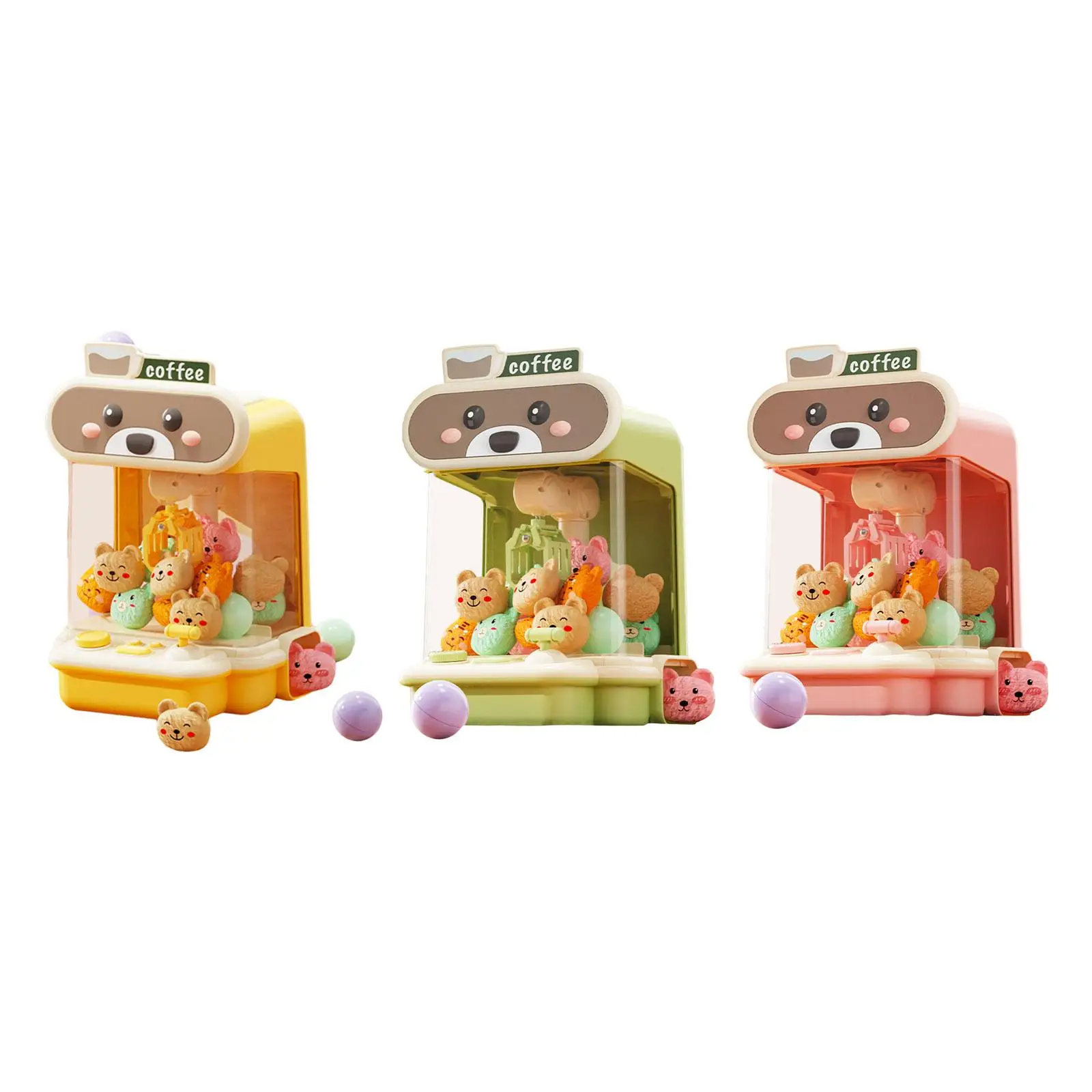 Claw Game Machine for Boy and Girls Exciting Indoor Party Favors with Music Kids Vending Toy Mini Candy Dispenser for 10 Dolls 2