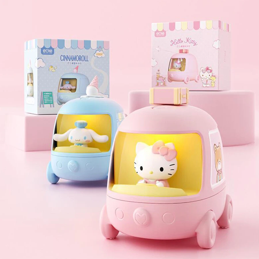 

Милый увлажнитель Hellokitty Cinnamoroll, 260 мл, увлажнитель холодного тумана с мягкой подсветкой и увлажняющим мини-увлажнителем