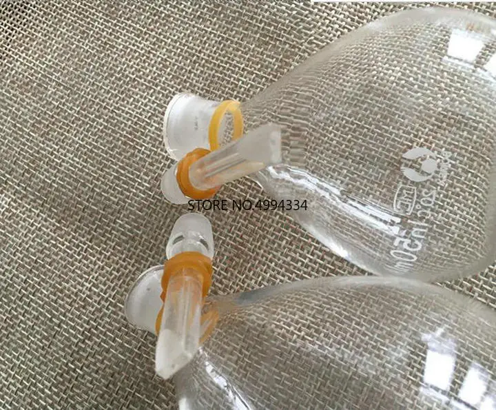 1Piece/lot 5ml to 100ml Glass pycnometer, specific gravity bottle, picknometer for Lab Glassware