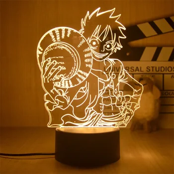 Lampe LED One Piece Luffy Gear 4 Veilleuse 3D 9