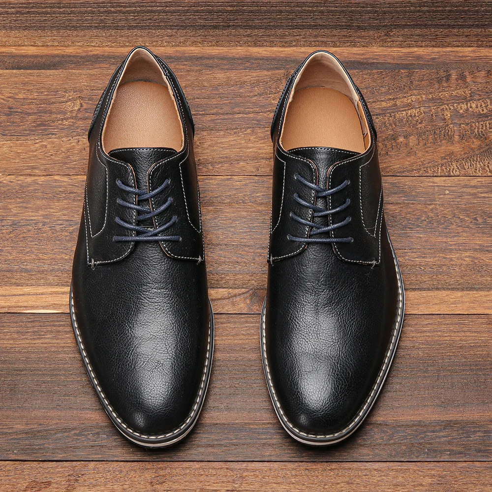 7-13 men casual shoes  fashion comfortable 2024 brand leather loafer men 2