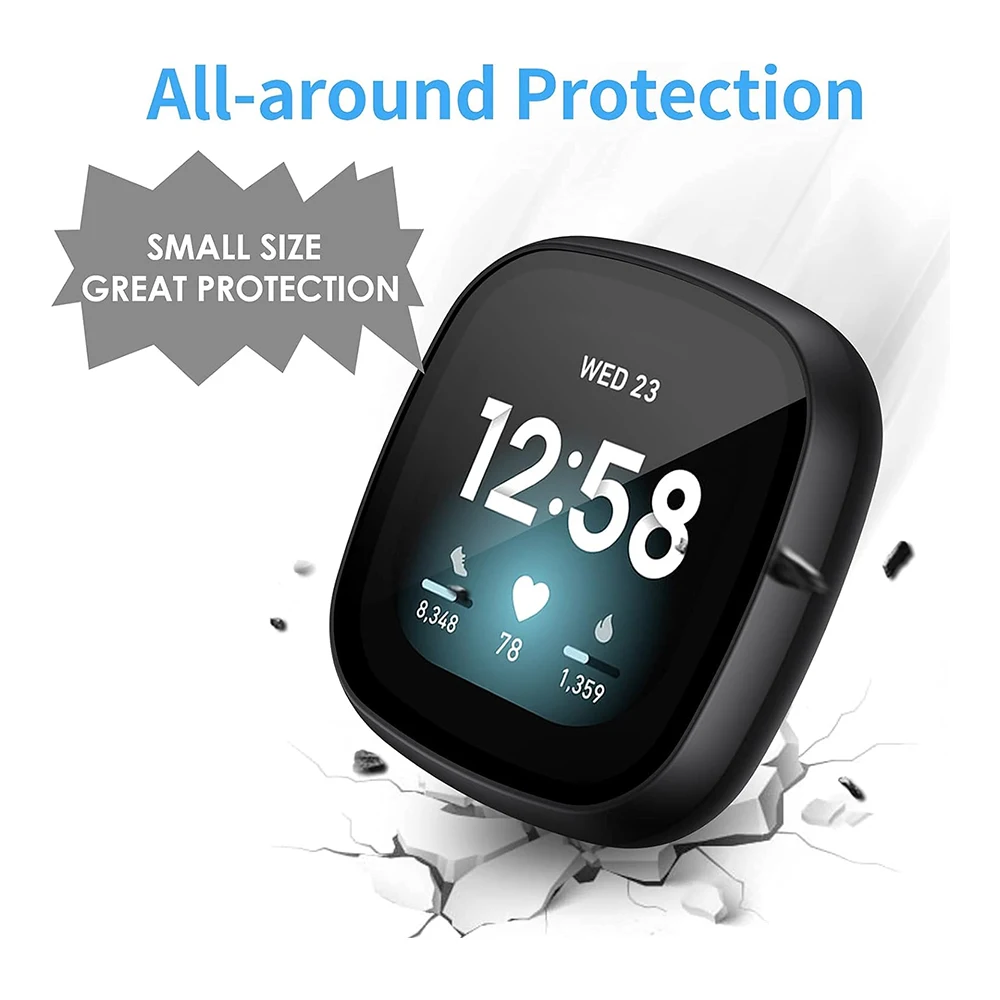 Glass+Case Full Protective Hard Matte Bumper Shell with Screen Protector