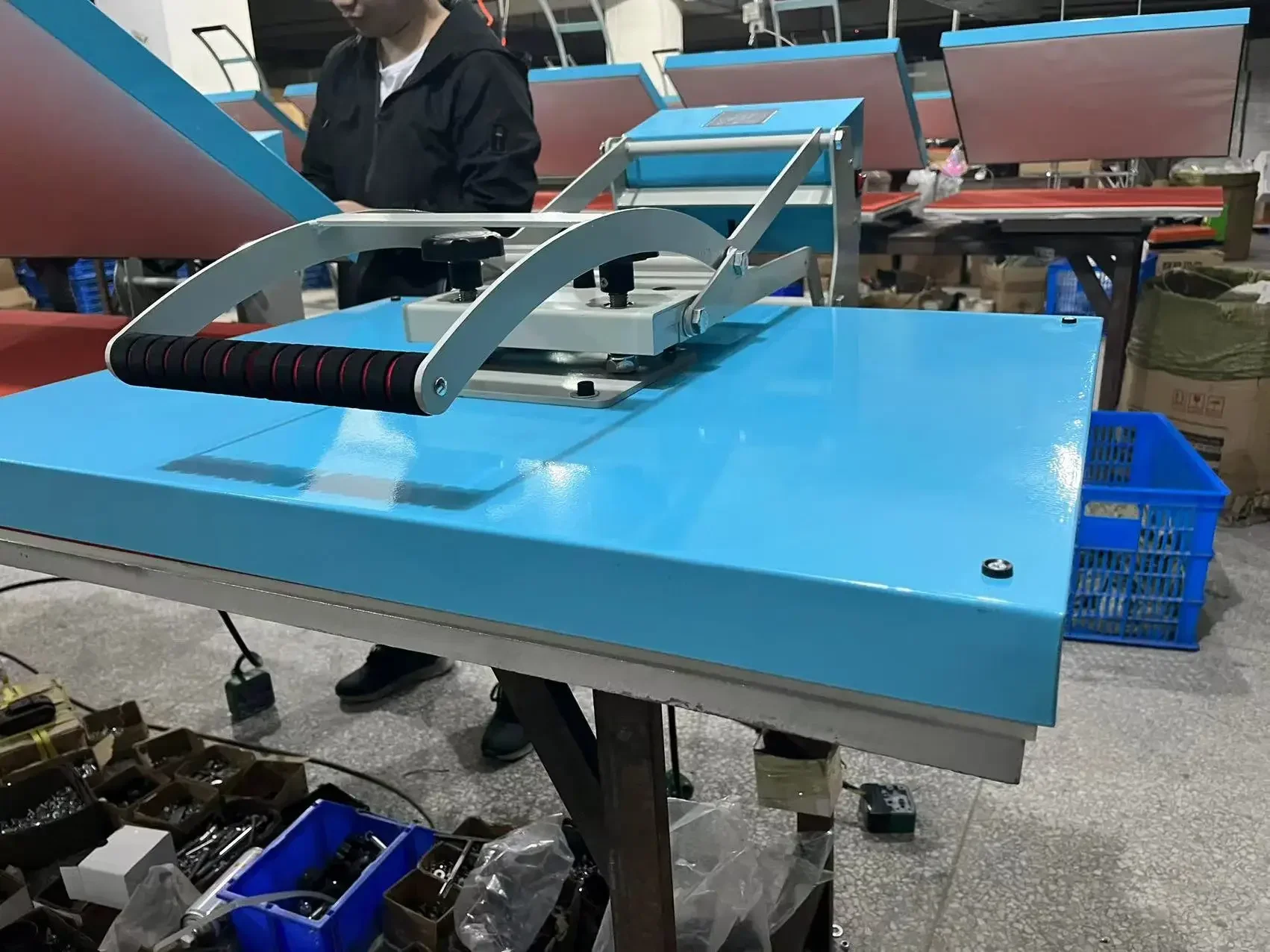 Heat Press Machine Large Format Area 60x80cm, High Pressure Sublimation Machine Platen Size 24* 32 Inch with 2800w Power