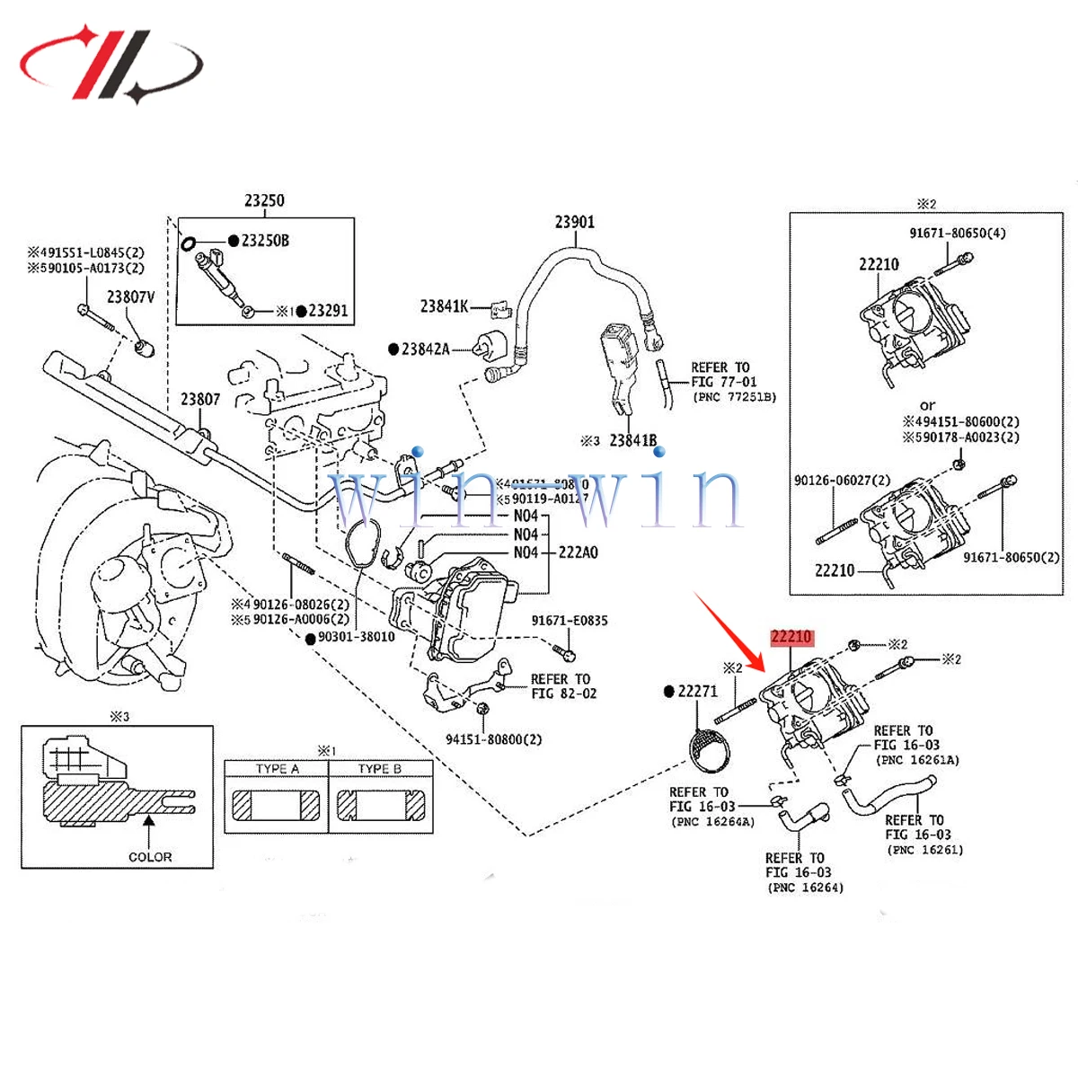 Electronic Throttle Body Valve 22030-0T130 22030-37040 For