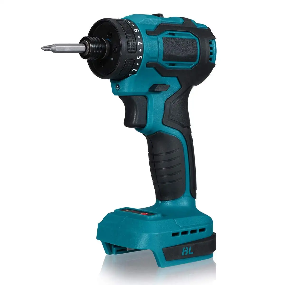 23 + 1 토크 브러시리스 전기 스크루 드라이버, 무선 2 속도, 280N.m 전기 드릴 전동 공구, Makita 18V 배터리용, 1/4 인치