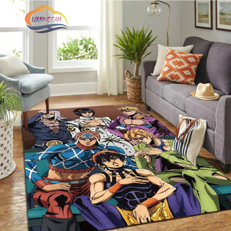 

Anime JoJo's Bizarre Adventure Stone Ocean series Carpet and rug Living Floor Room Soft for Adult Children Mat ，Sofa mat.