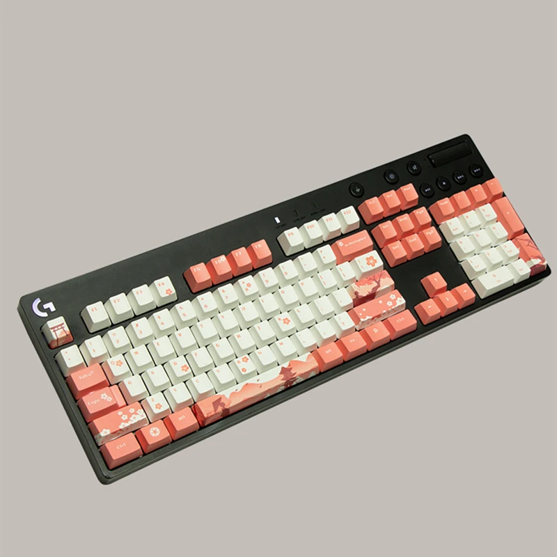 Não-retroiluminado Pbt Dye Subbed Keycaps G610 Interruptor gx Compatível com G512c g Pro x Conjunto - Imagem 4