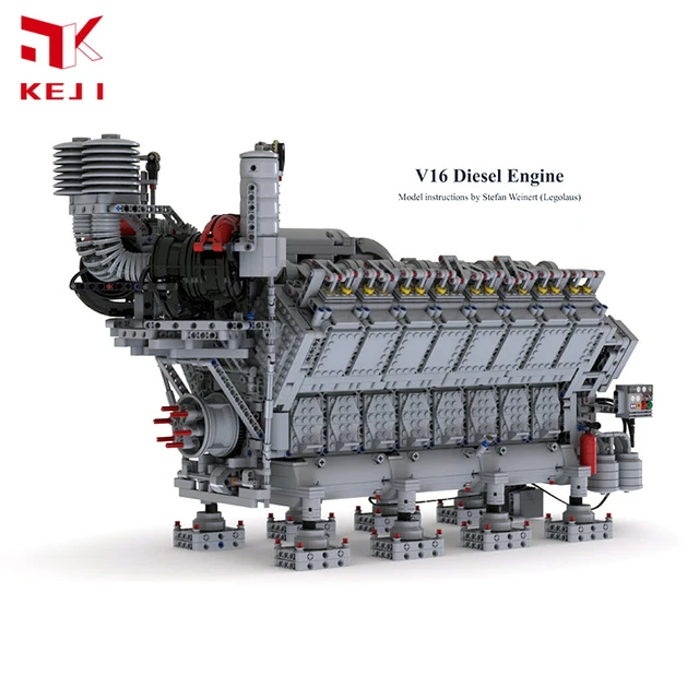 Moteur V8 32 soupapes en Lego Technic, Engine 32 valve