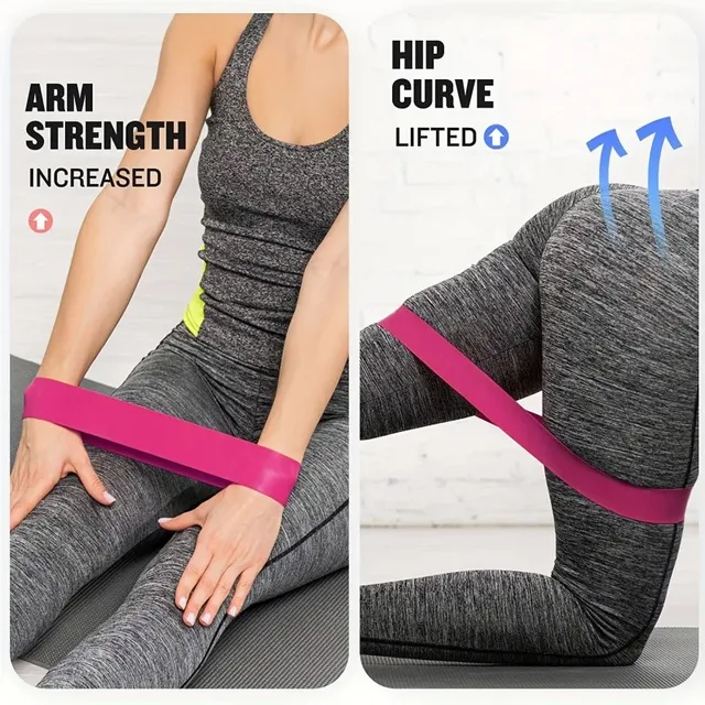 5Pcs Fitness Elastic Band Resistance Band Yoga Exercise Training Gym Fitness Sports Ring Sports Crossfit Resistance Bands 4