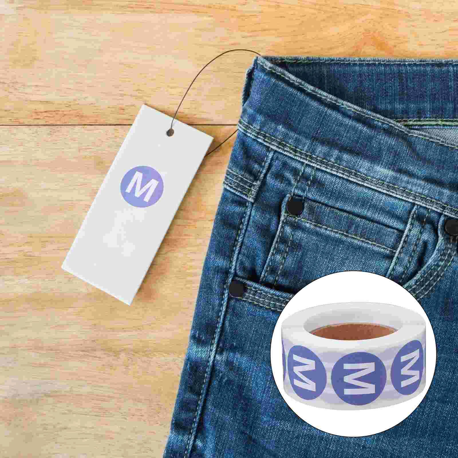 

Toyandona Clothing Size Stickers Circle Adhesive Labels T Shirts Retail Sizing White Pink