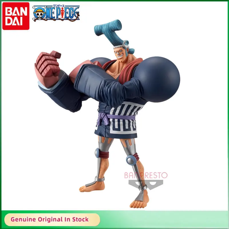 

Original Bandai BP One Piece DXF The Grandling Men Wanno Country Franky 17Cm Anime Figure Model Kids Toys Gift