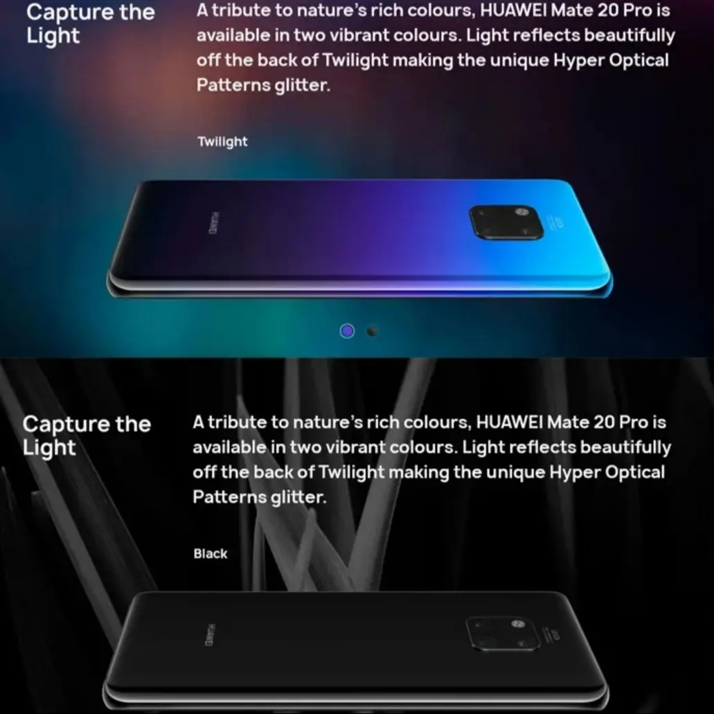 HUAWEI Mate 20 Pro,Smartphone 6.39 inch 8+256GB ROM 4G 40MP 4200mAh Mobile phones Android Google Play Store celulares,Global 3
