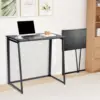 Office Desk, Space Saving Computer Table Compact Writing Workstation Study Desk for Home Office, Small Space 1