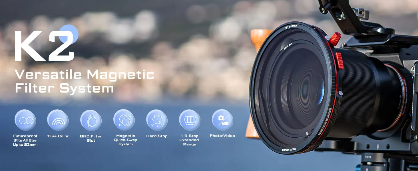 K2 Versatile Digital Camera Magnetic Filter System Professional Photographer's E