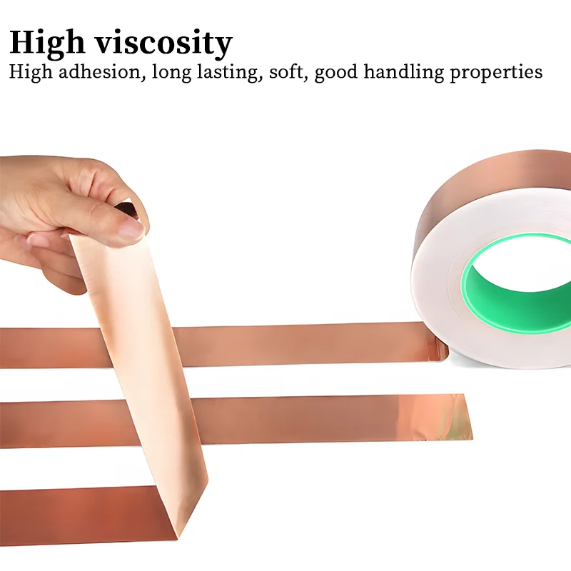 DIY Copper Foil Tape Double-Sided Conductive Adhesive EMIAnti-static Repair Adhesive Tape Circuit Electrical Repair Tapes
