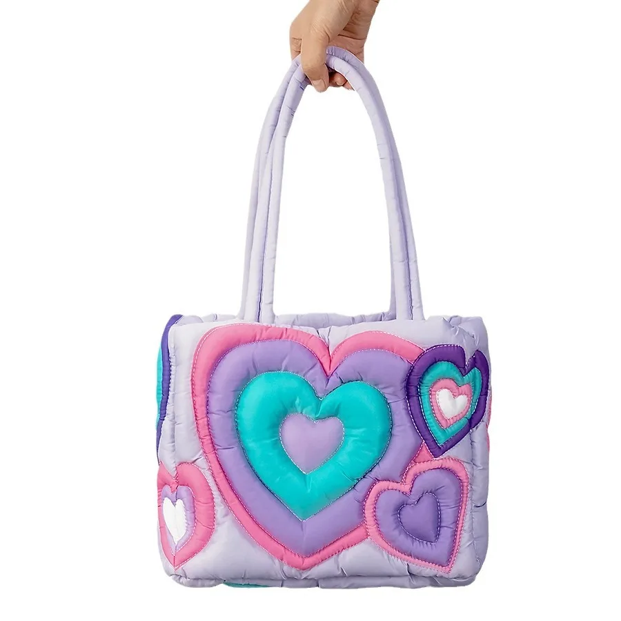 

Новая стильная женская сумка-тоут с перьями и надписью Love, вместительная сращенная Хлопковая сумка, сумка через плечо