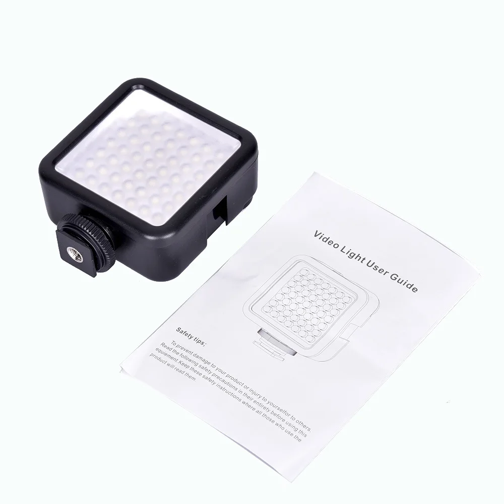 Mini LED Video Light Photo Flash GW49 Pro 49 Led For Dslr Camera Camcorder Dvr Dv Black for gopro