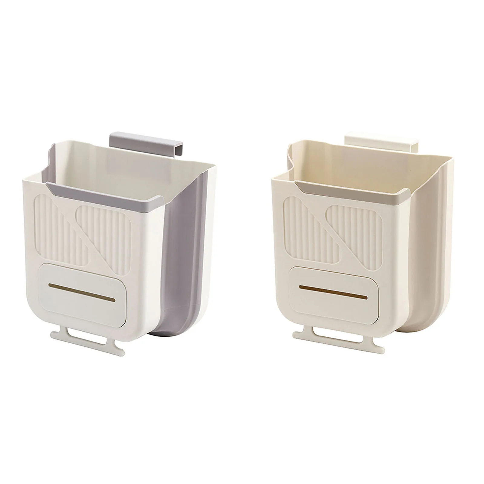 7L 걸이형 주방 쓰레기통 공간 절약형 접이식 걸이형 쓰레기통 (싱크대, 욕실 캐비닛, RV용)