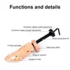 Wooden Shoe Stretcher Adjustable Length Width Shoe Trees Shoes Shaper Rack Shoe Expander for Mens and Womens Shoes 5