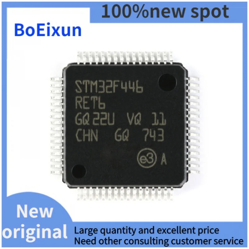 

100% brand new STM32F446RET6 LQFP-64 Cortex-M4 32-bit Microcontroller-MCU