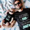 Fathers Day Family Outfit Congratulations To Dad on Our First Father's Day Together Print Family Set Father's Day Best Gift 1