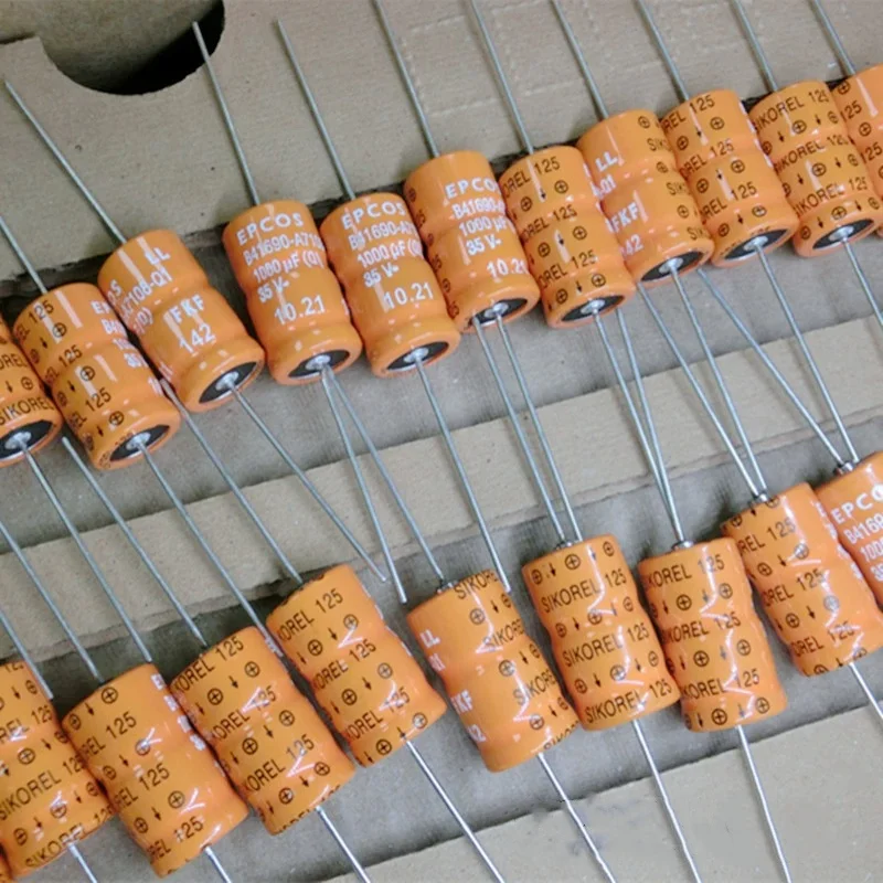 5PCS Germany EPCOS SIKOREL 125 B41684S7477T4 B41690A7108Q1 35V 470UF 1000UF Axial Audio Electrolytic Capacitor
