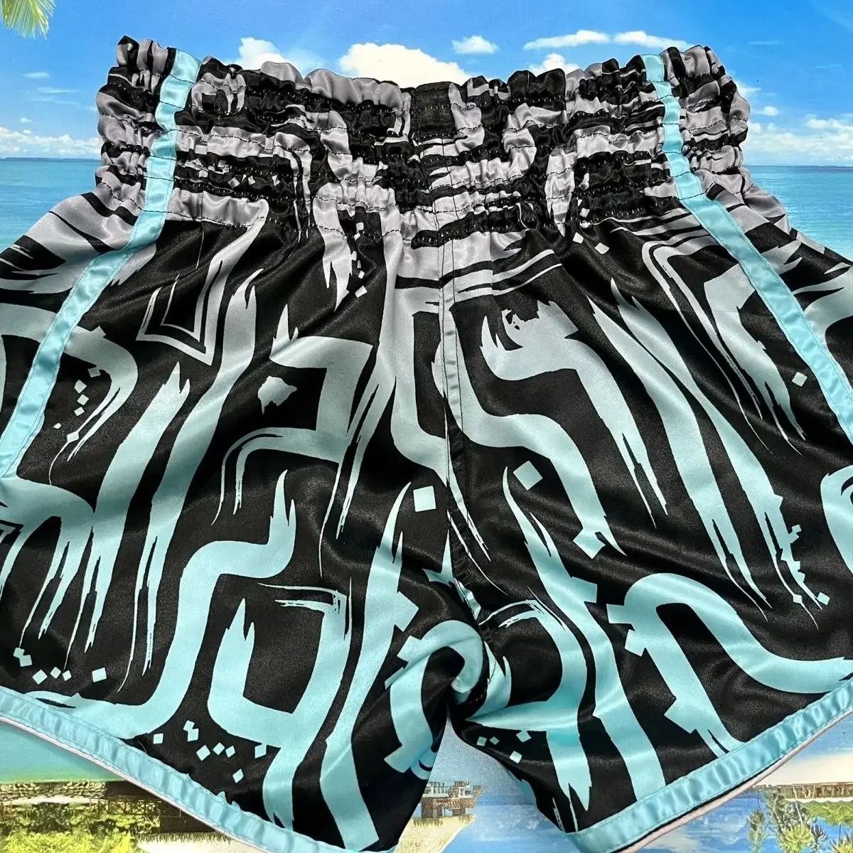 Original Training Muay Thai Gym Fighting Shorts Fitness Combat Sports Pants Embroidery Style Boxing Shorts Sweat Pants