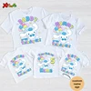 Cinnamoroll Birthday Shirts Girl Family Matching Outfit TShirt Kids Party Custom Name Shirt Family Look Matching Outfits 5th 7th 1