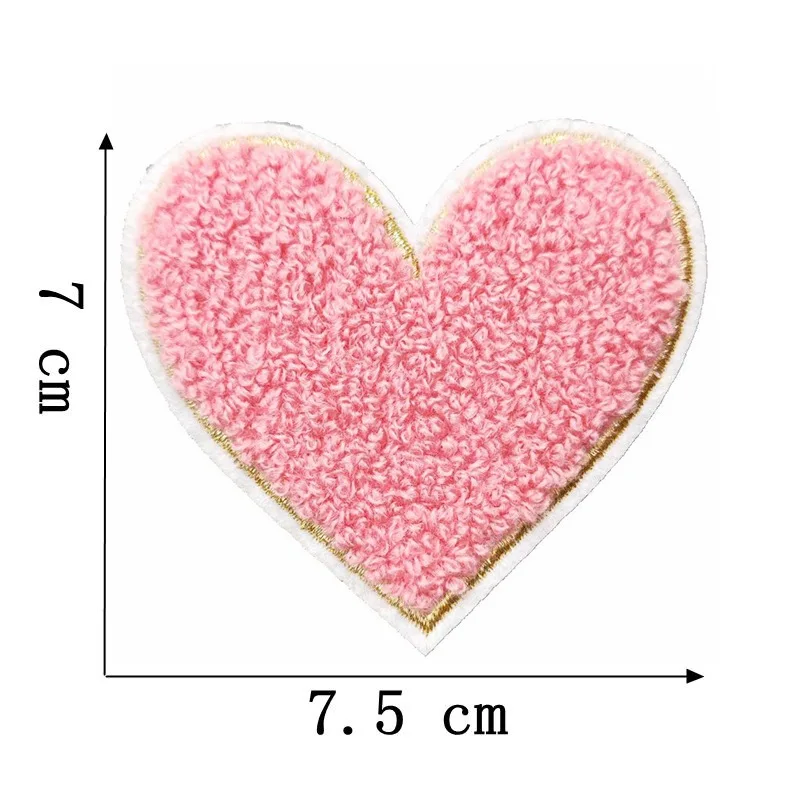 5pc/lot Iron on Patches Clothing Sticker Star Smiles Rainbow Lightning Airplane Heat Press Applique Chenille Embroidery patch 