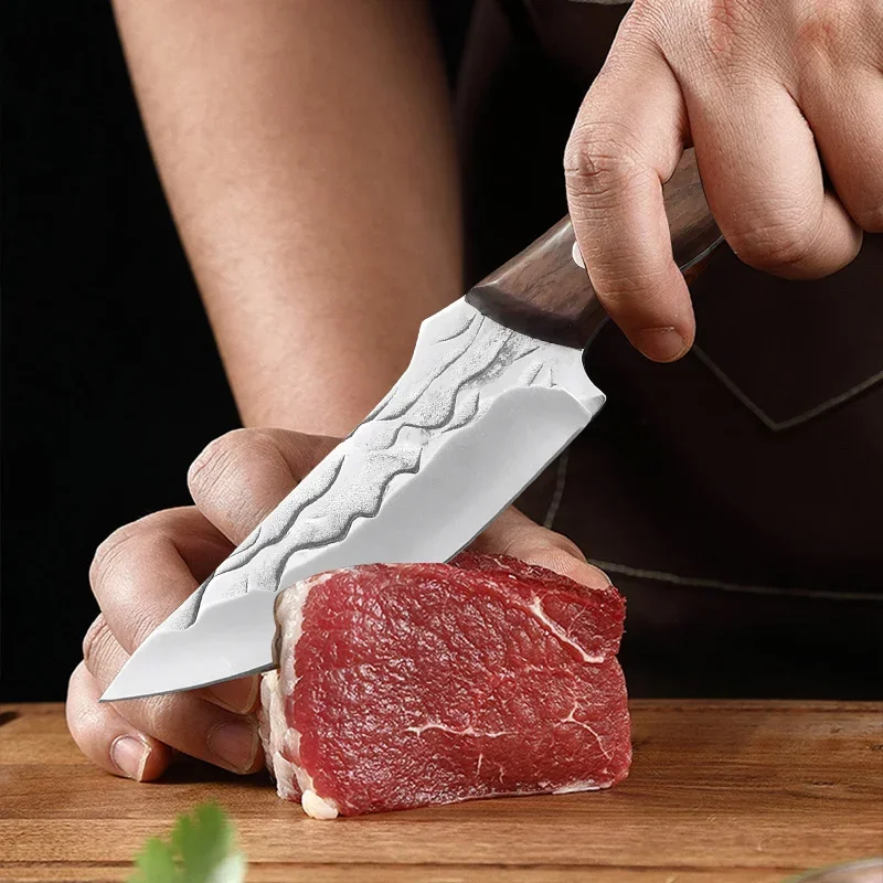 Kitchen Knife Stainless Steel Boning Handmade Forged Fruit Slicing Meat Cleaver Fish Cooking