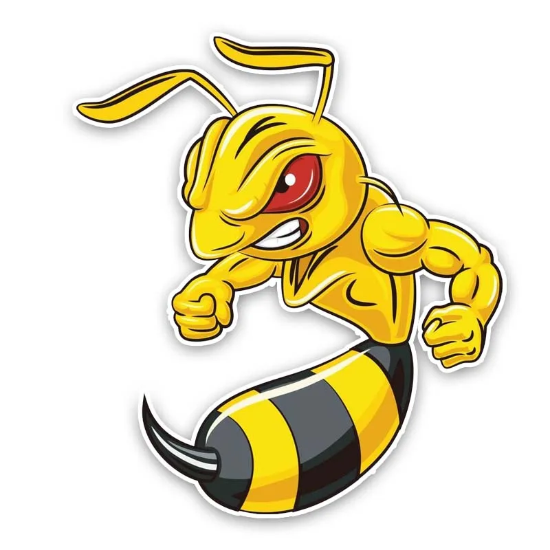 

M1076 # Anger Of Bee, мультяшная наклейка, автомобильные аксессуары, украшение для автомобиля