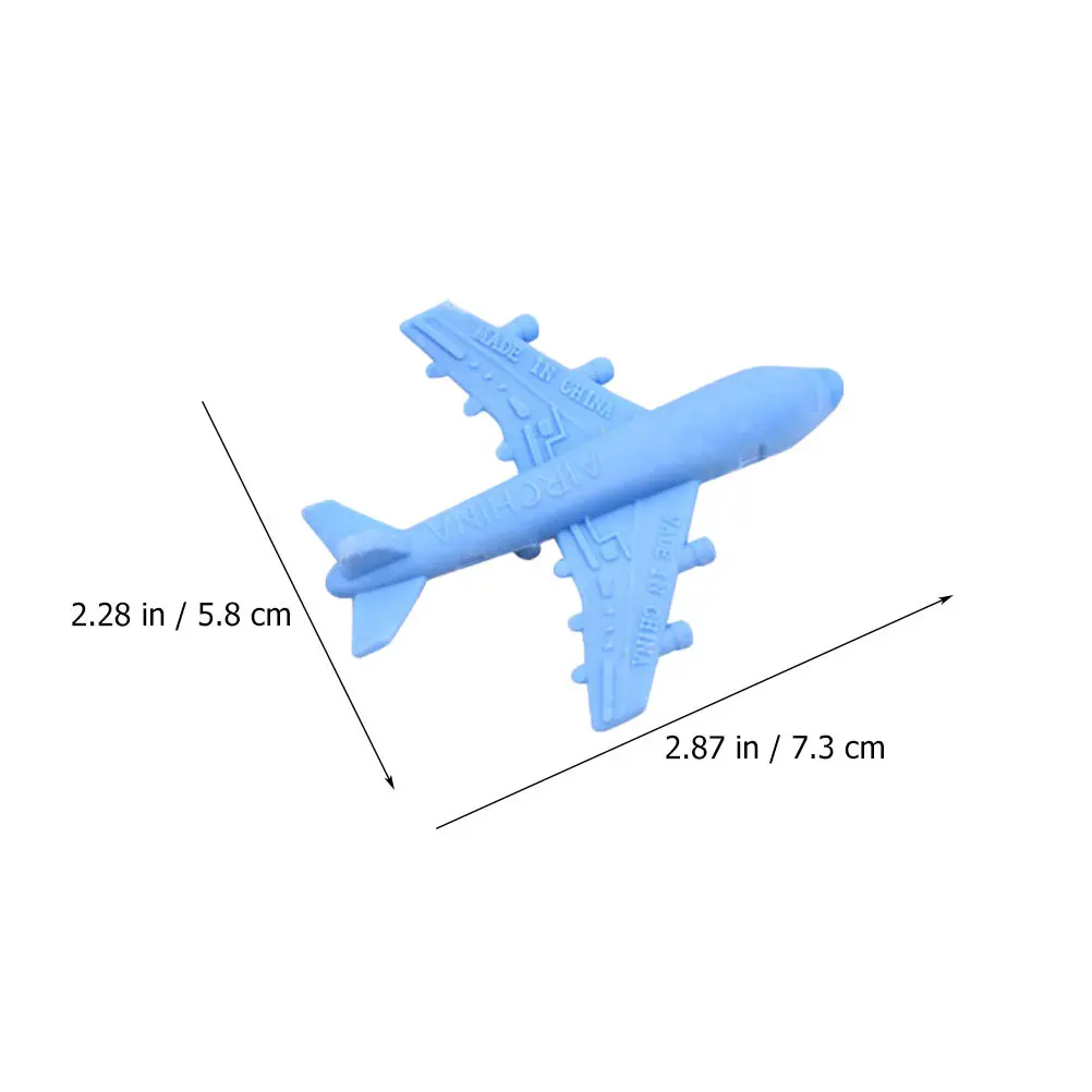 12Pcs 비행기 지우개 고무 귀여운 어린이 학교 용품 재미있는 지우개 세트 그림 그리기 및 학교용 멋진 모양의 지우개