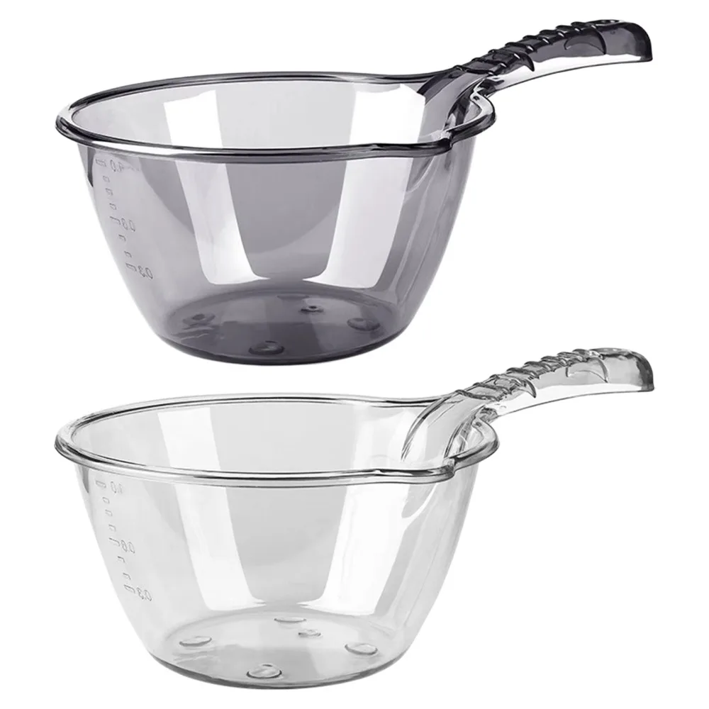 Durable Thickened Dipper Water Ladle Transparent Plastic Bathing Spoon Unbreakable Watering Flowers Spoon Kitchen Gadgets